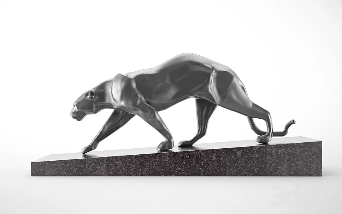 Panther sculpture Art Deco